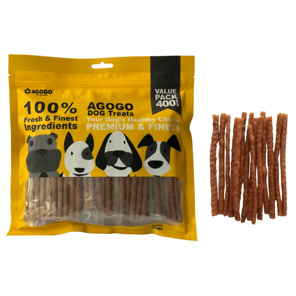 PetMaster Agogo Dog Treat Salmon Sticks 400g Pet Master Singapore